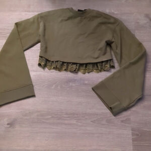 Puma by Rihanna long sleeve cropped sweatshirt size XS